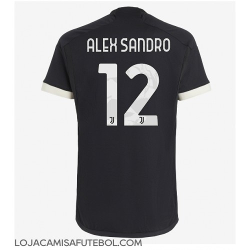 Camisa de Futebol Juventus Alex Sandro #12 Equipamento Alternativo 2023-24 Manga Curta